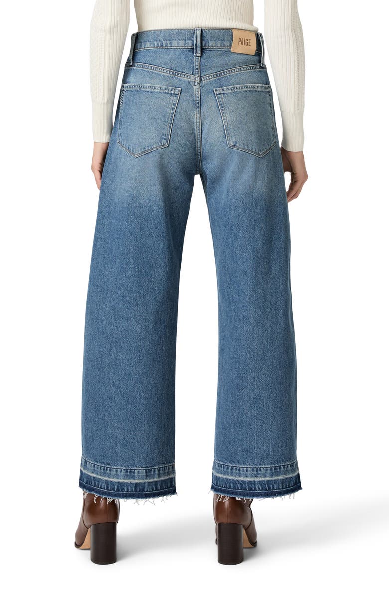 PAIGE Arellia Release Hem High Waist Ankle Barrel Jeans, Alternate, color,
