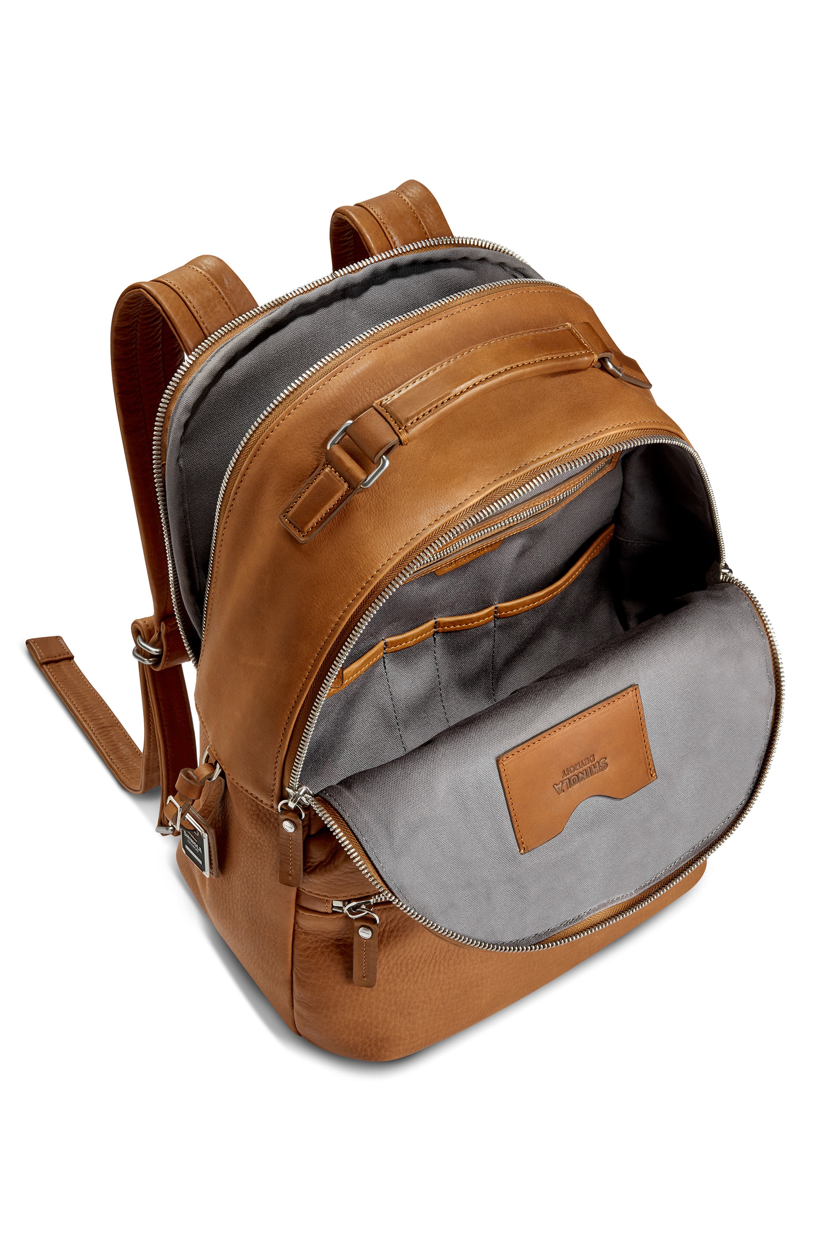 Runwell Leather Backpack, Alternate, color, TAN
