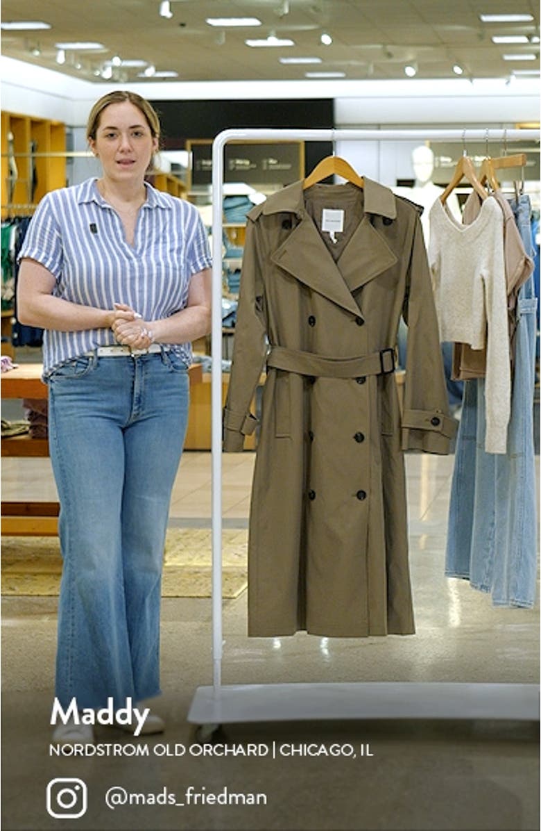 City Relaxed Water Resistant Belted Trench Coat, sales video thumbnail