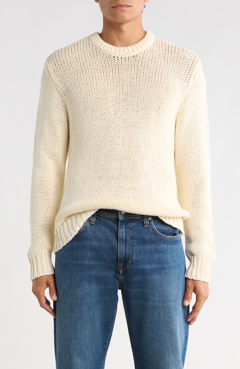 Obey Phim Tape Yarn Sweater, Main, color, Unbleached