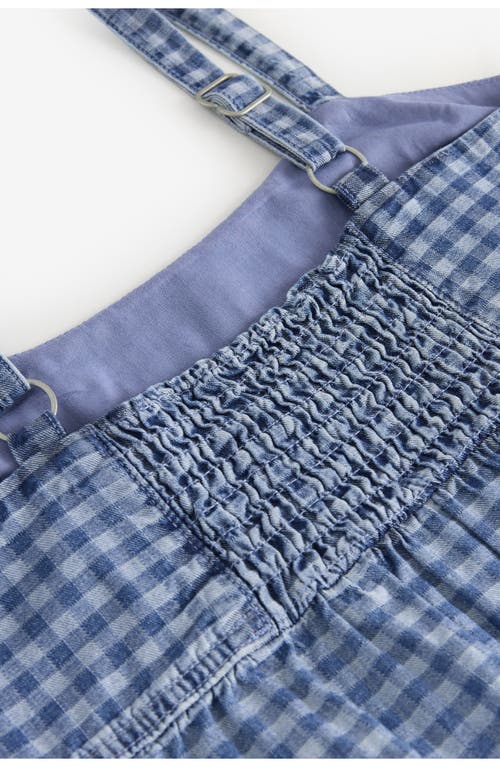 Next Gingham Sleeveless Denim Midi Dress