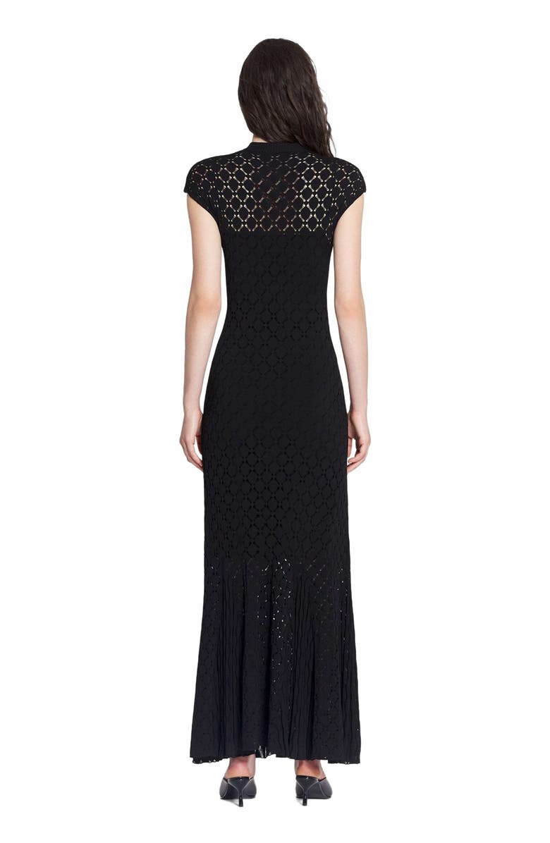 Lanvin LONG DRESS IN LACE EFFECT KNIT, Alternate, color, 