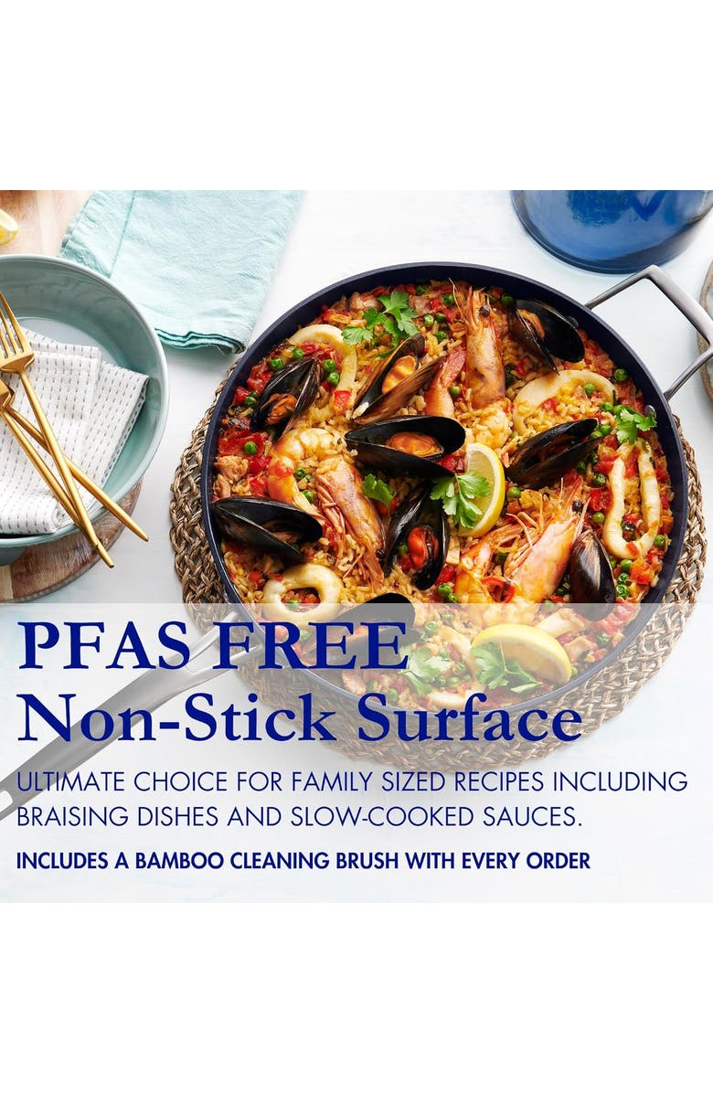 Blu. 12.6 inch Induction Frying Pan, Alternate, color, Black