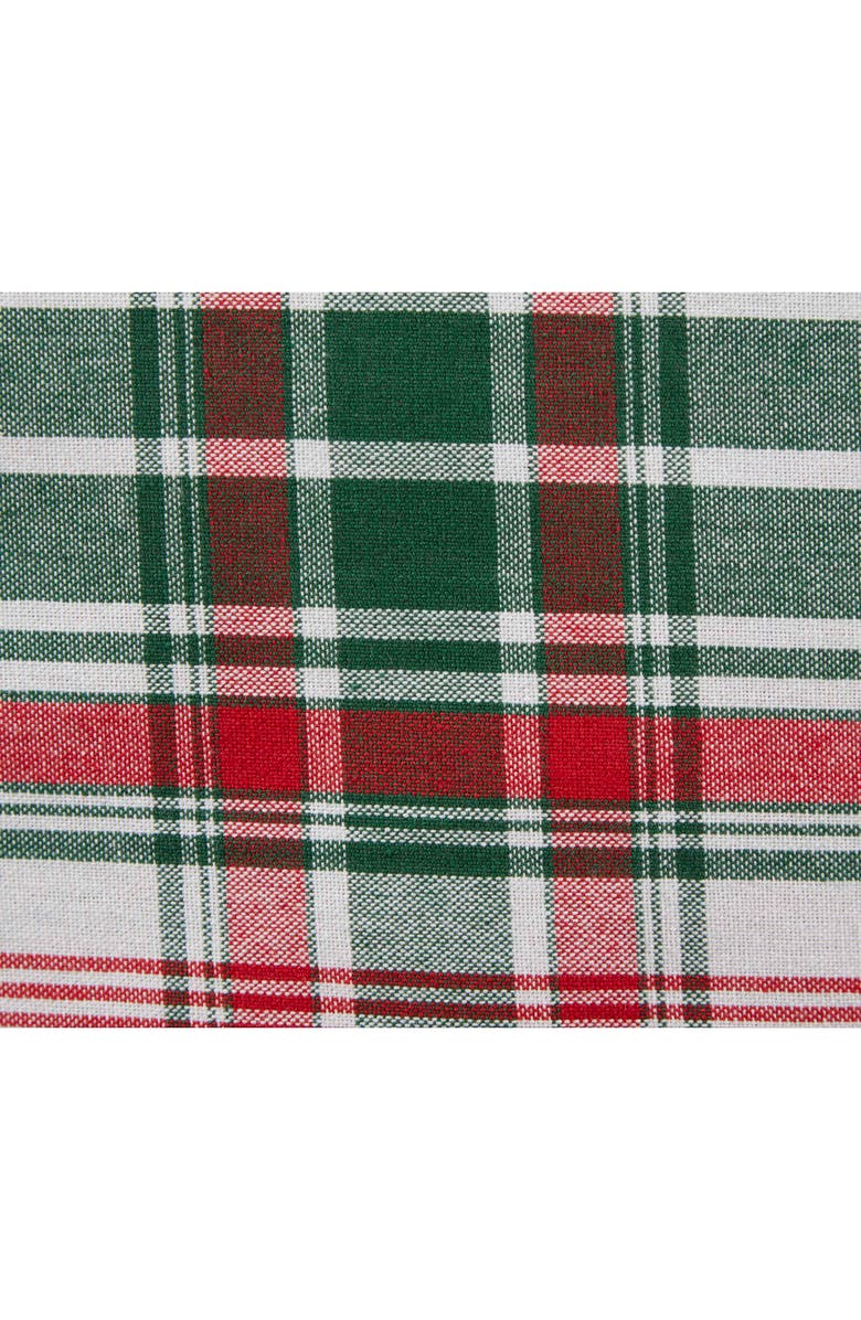 Design Imports Yuletide Plaid Round Tablecloth, Alternate, color, Yuletide Plaid