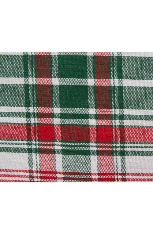 Design Imports Yuletide Plaid Round Tablecloth