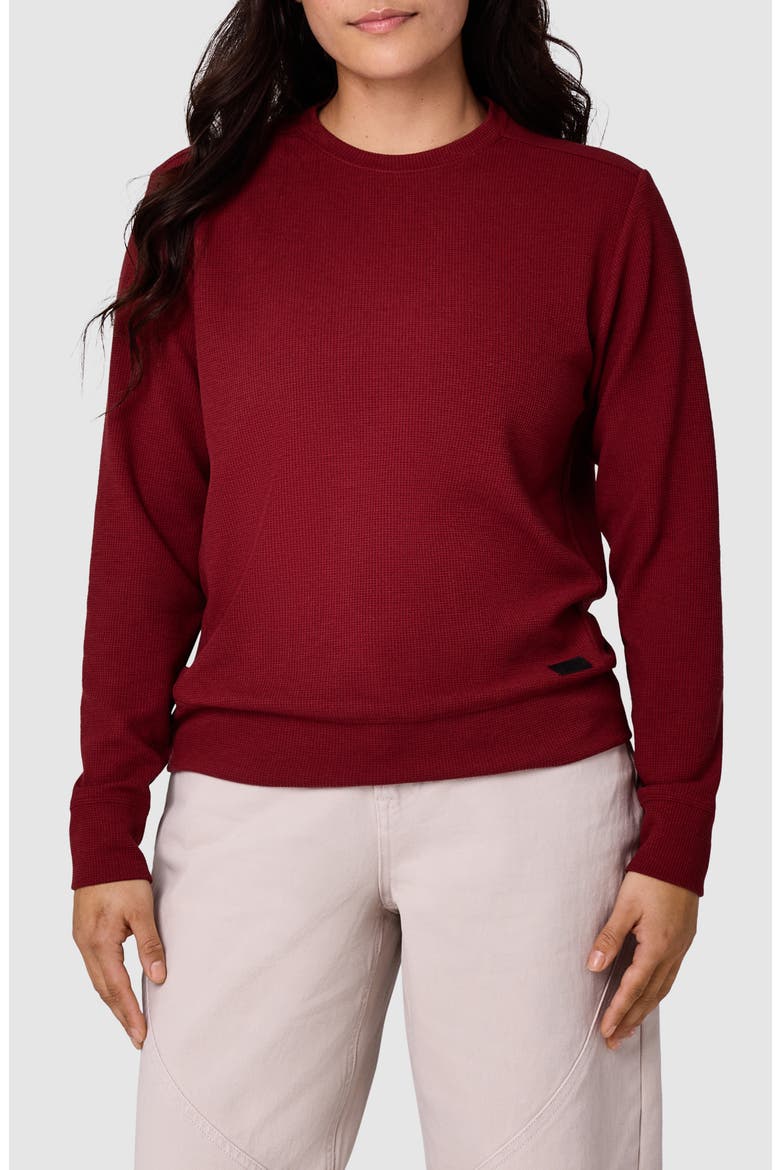 Eclipse Waffle Sweatshirt, Main, color, VERMILLION