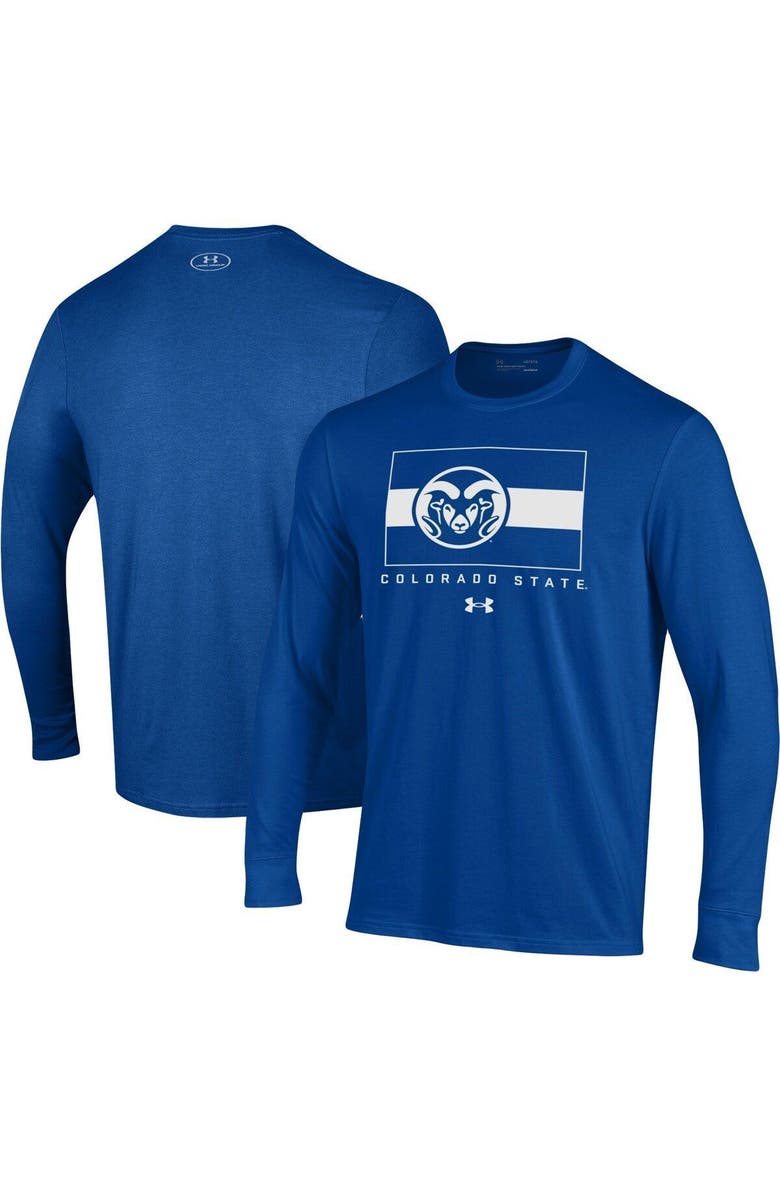Under Armour Men's Under Armour Royal Colorado State Rams State Sideline Performance Long Sleeve T-Shirt, Alternate, color, 