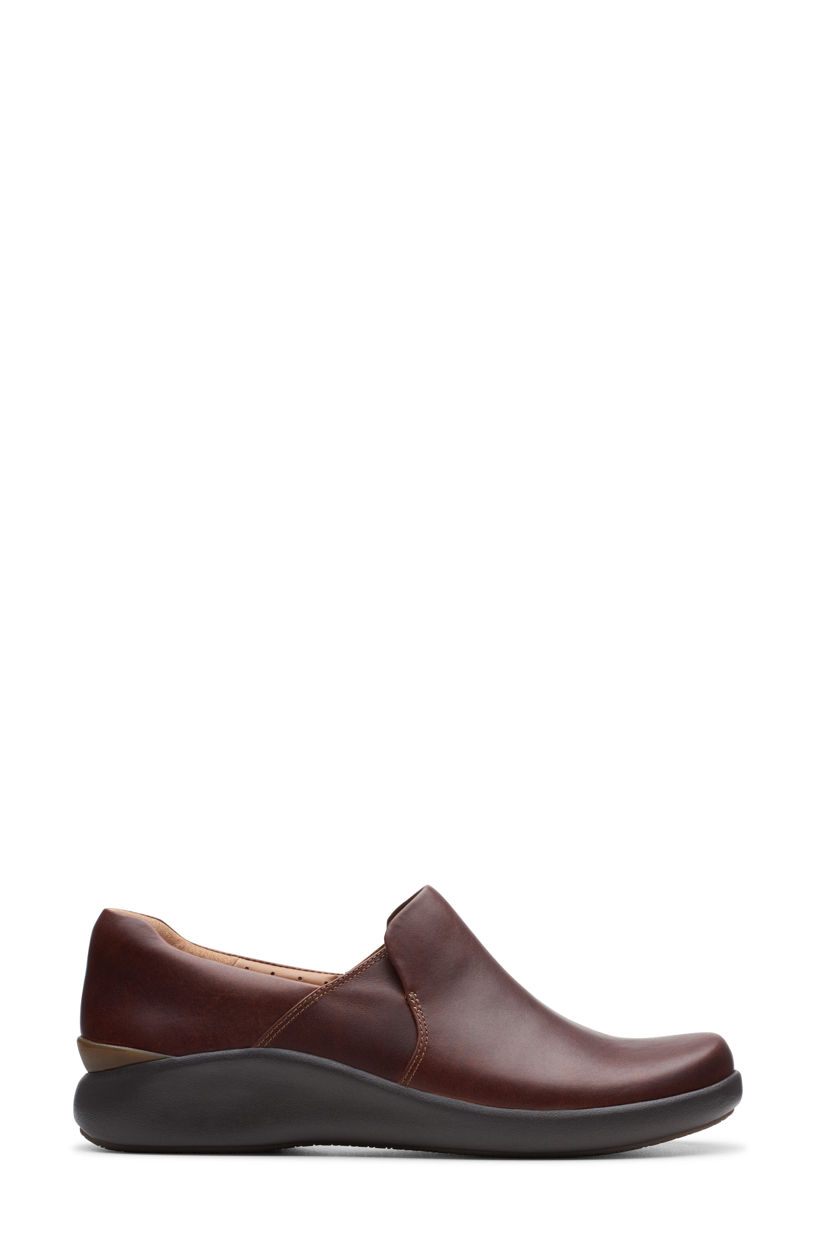 Un Loop 2 Slip-On Flat, Alternate, color, DARK TAN LEATHER