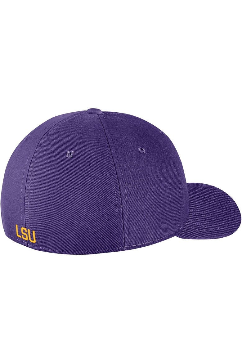 Men's Nike Purple LSU Tigers Classic99 Swoosh Performance Flex Hat, Alternate, color, Purple
