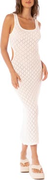 Maaji Silvy Pointelle Cover-Up Midi Dress