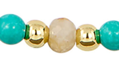 Savvy Cie Jewels Cultured Freshwater Pearl & Turquoise Beaded Necklace In Multi