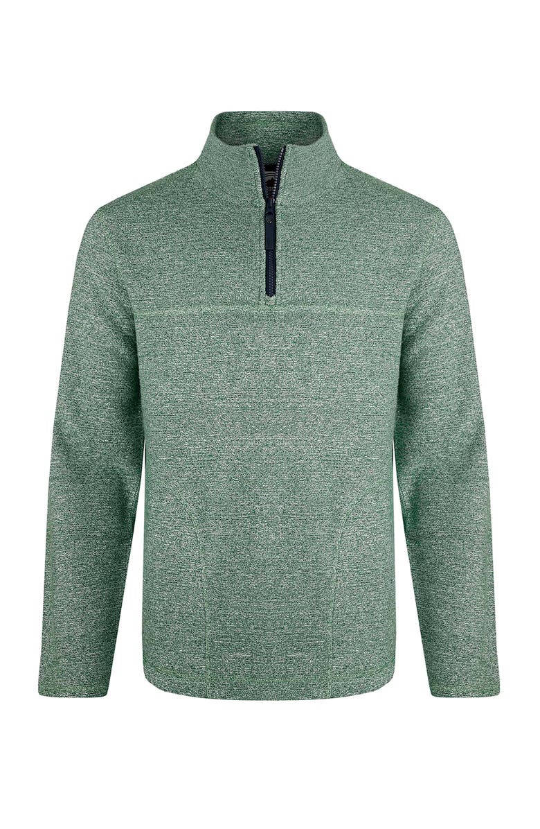 Weird Fish Laramie 1/4 Zip Snow Marl Fleece, Alternate, color, Olive