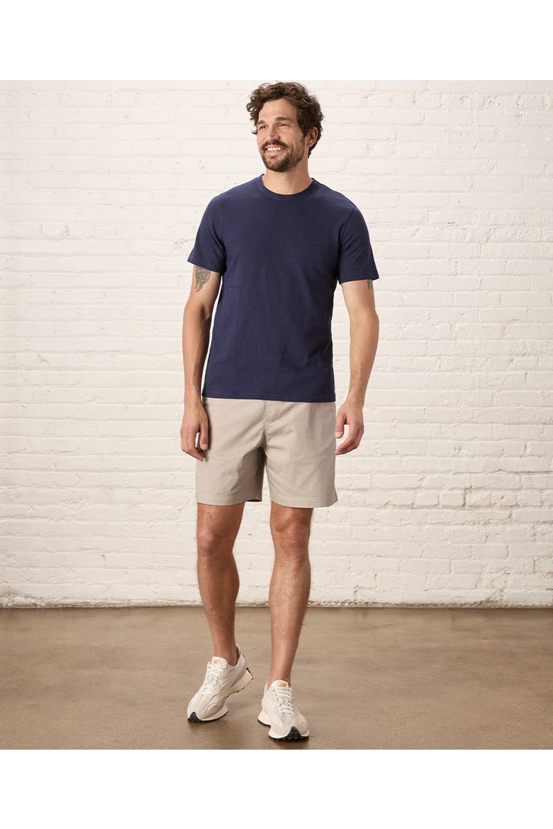 Organic Cotton Featherweight Slub Crew Tee, Alternate, color, Eclipse