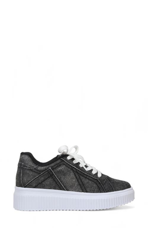 Love Rio Chuck Denim Platform Sneaker In Denim Black