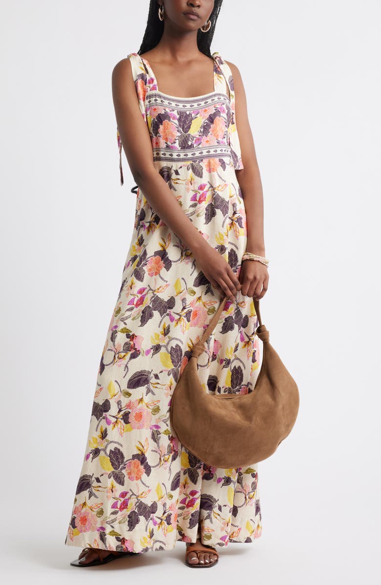 Treasure & Bond Linen Blend Maxi Sundress, Alternate, color, 