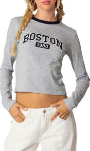 EDIKTED Boston Long Sleeve T-Shirt