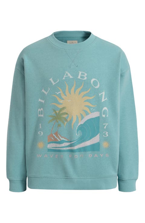 Kids' Day Waves Long Sleeve Graphic T-Shirt (Little Kid & Big Kid)