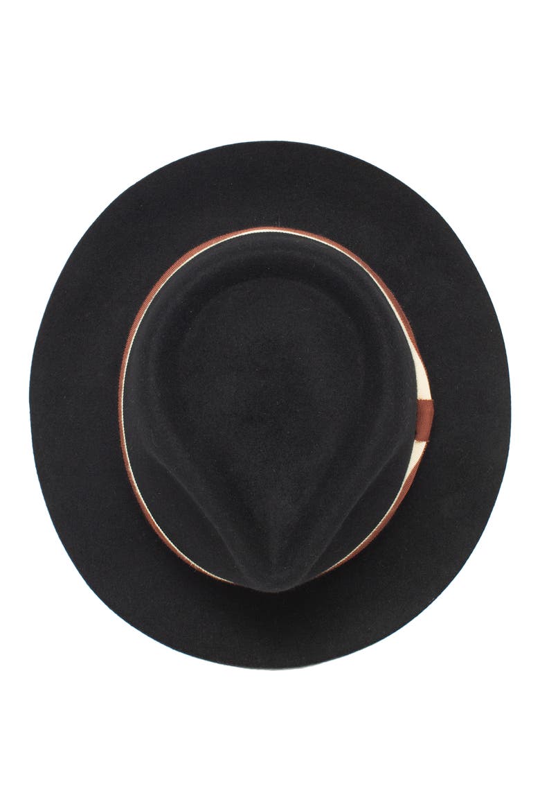 Wheeler Wool Felt Trilby, Alternate, color, BLACK
