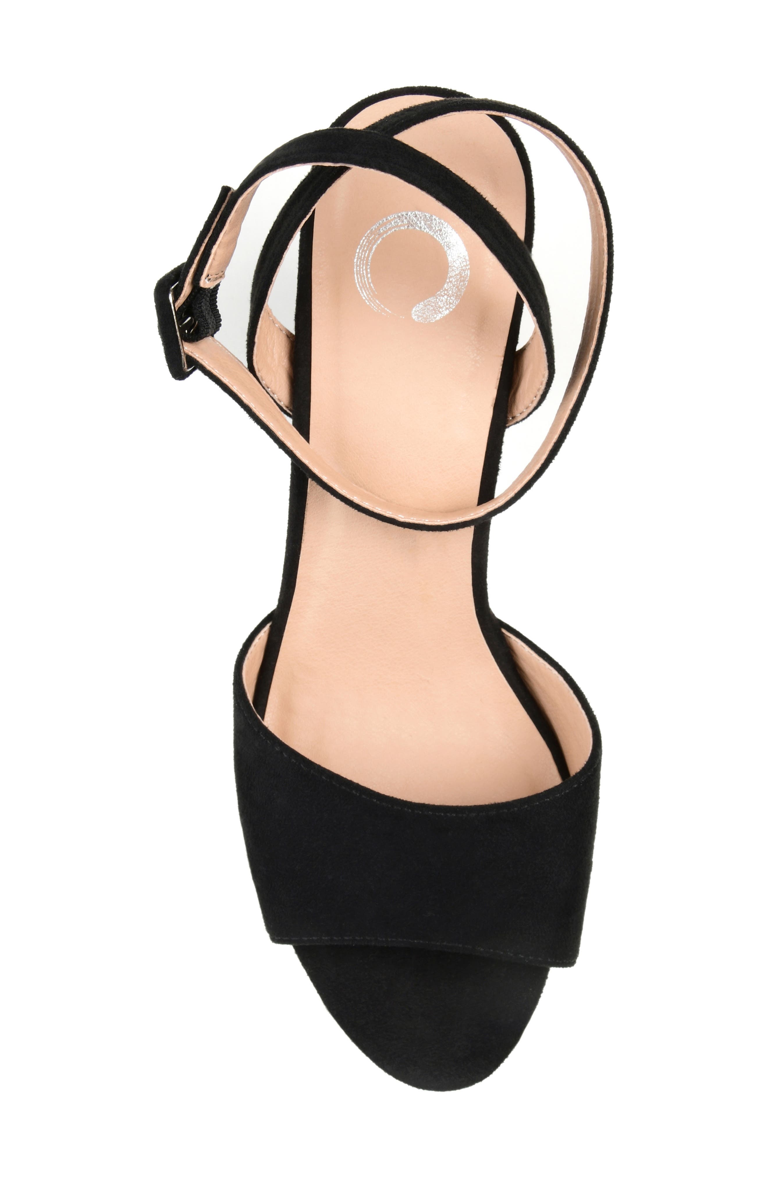 Journee Collection JOURNEE Nairri Platform Sandal, Alternate, color, Black