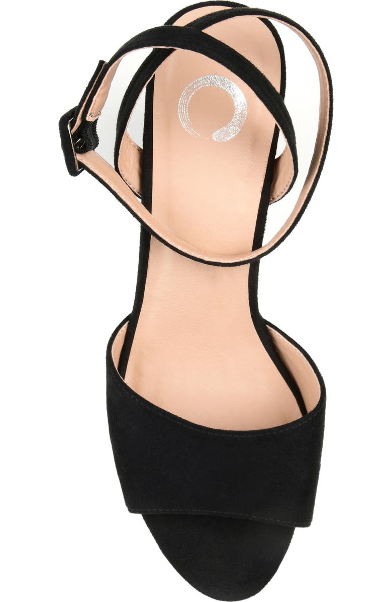 Journee Collection JOURNEE Nairri Platform Sandal, Alternate, color, Black