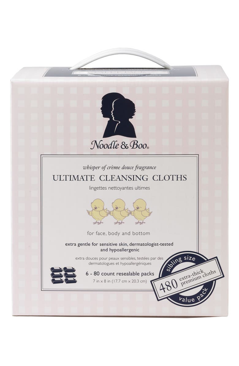 Noodle & Boo 6-Pack Ultimate Cleansing Cloths, Alternate, color,