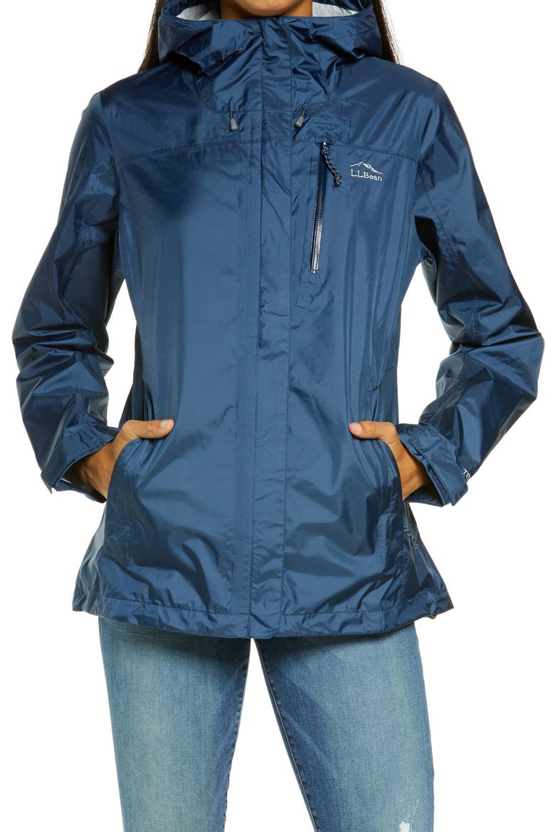 Trail Model Waterproof Packable Rain Jacket, Alternate, color, NAUTICAL NAVY