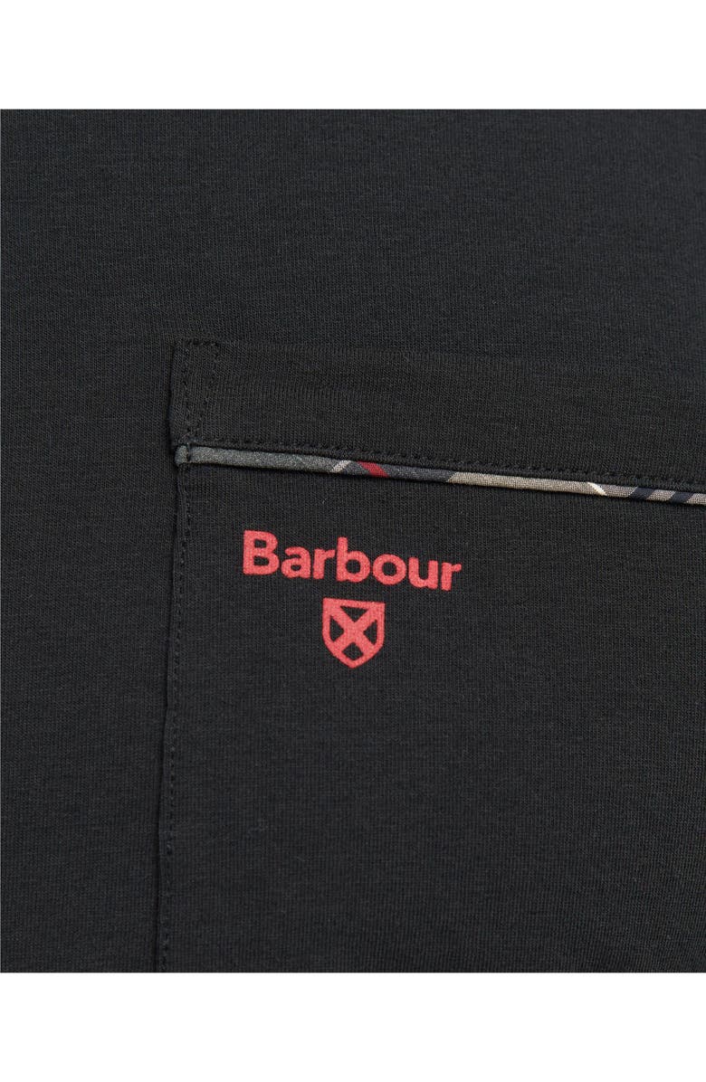 Barbour Bailes Pocket T-Shirt & Plaid Pajama Shorts, Alternate, color, 