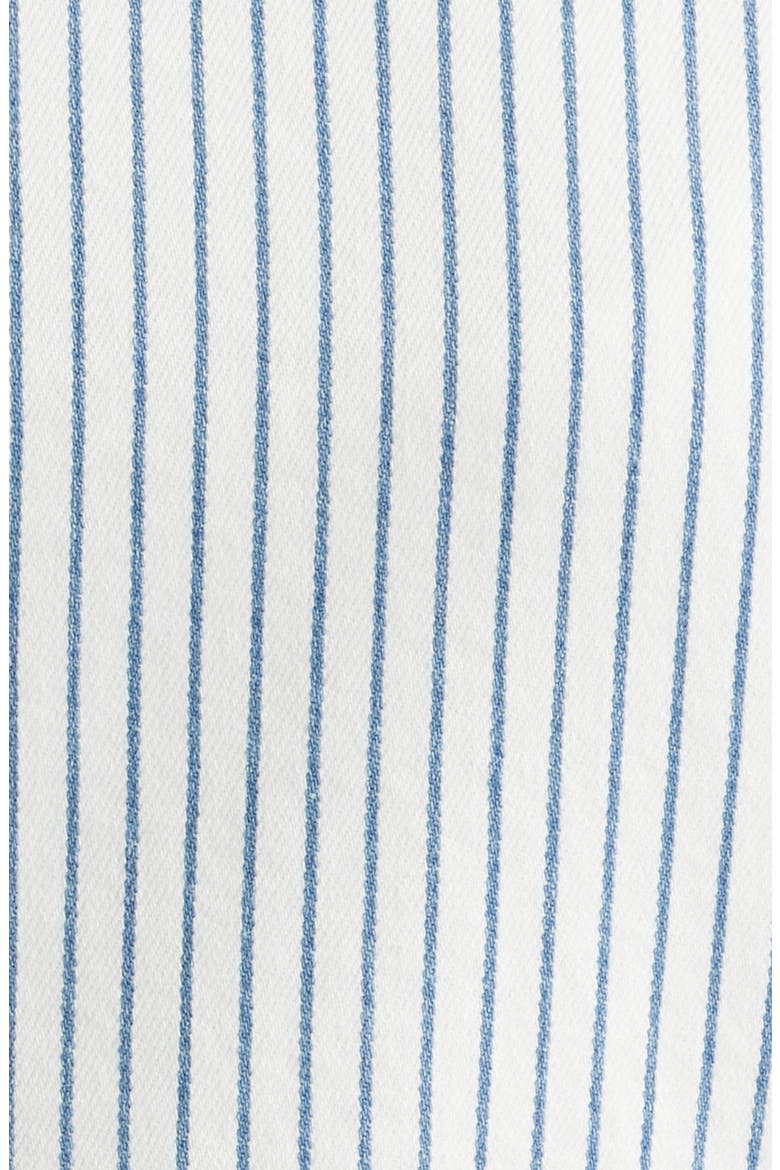 Cera Stripe Stretch Cotton Twill Double Breasted Jacket, Alternate, color, IVORY MULTI
