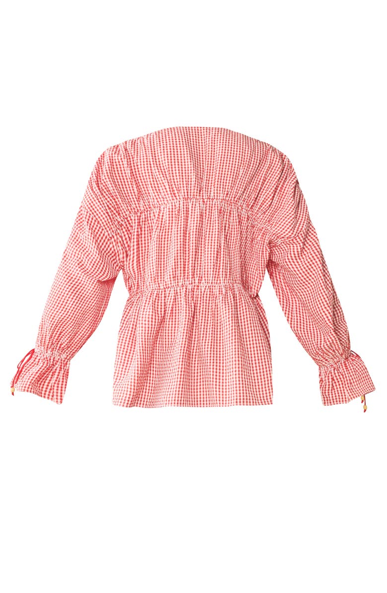 Eddy Isle Top x Rainey Collaboration, Alternate, color, Red Gingham