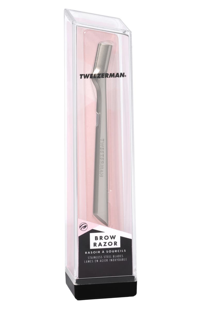 TWEEZERMAN Brow Razor, Alternate, color, Silver