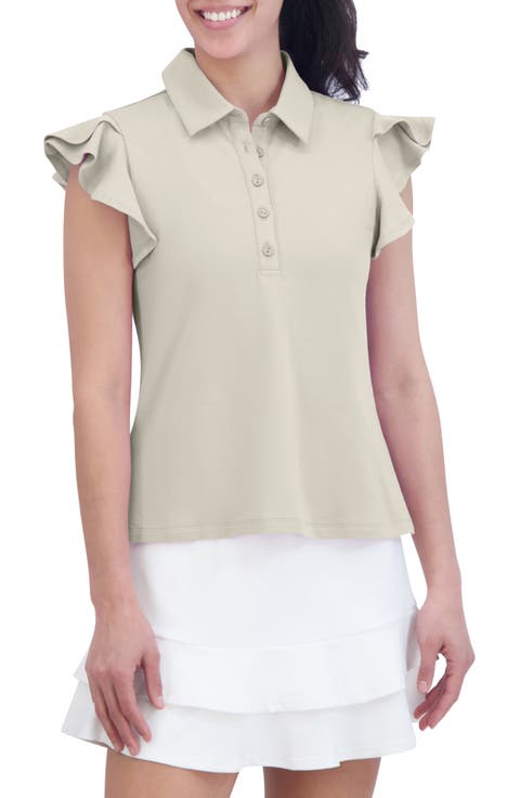 Flyer Ruffled Sleeve Polo