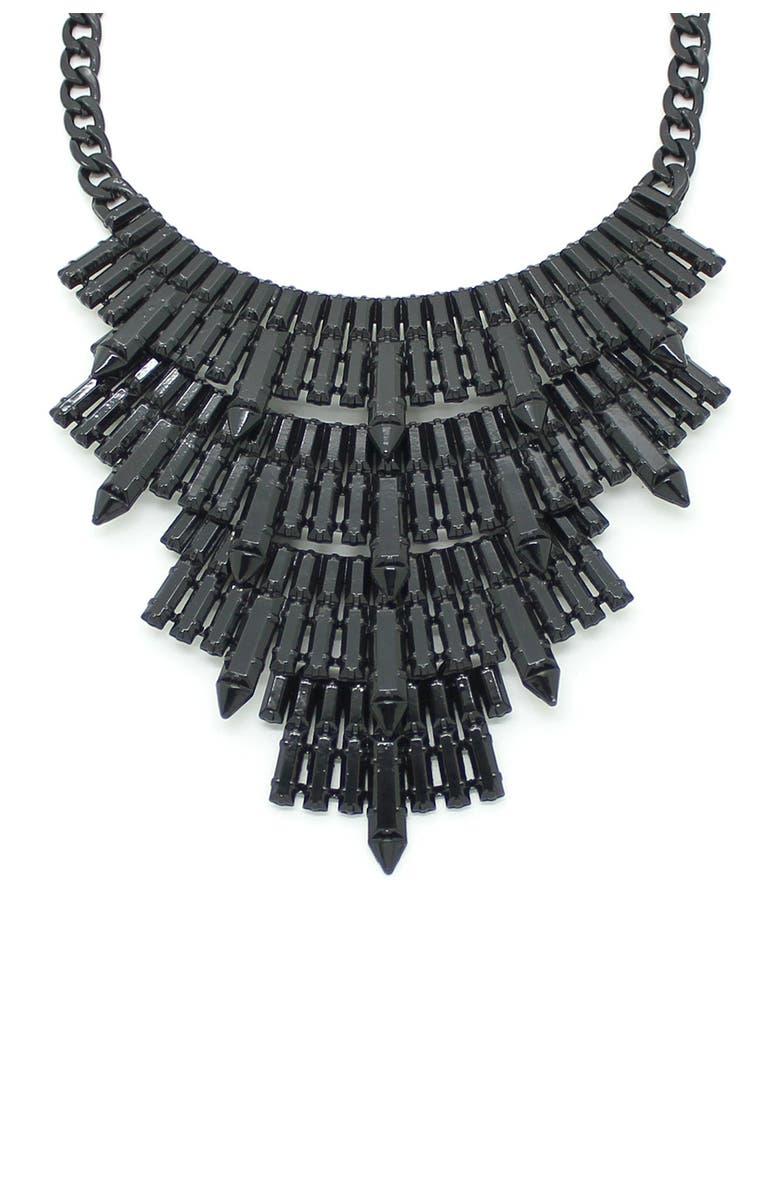 EYE CANDY LOS ANGELES Zoe Necklace, Alternate, color, Black