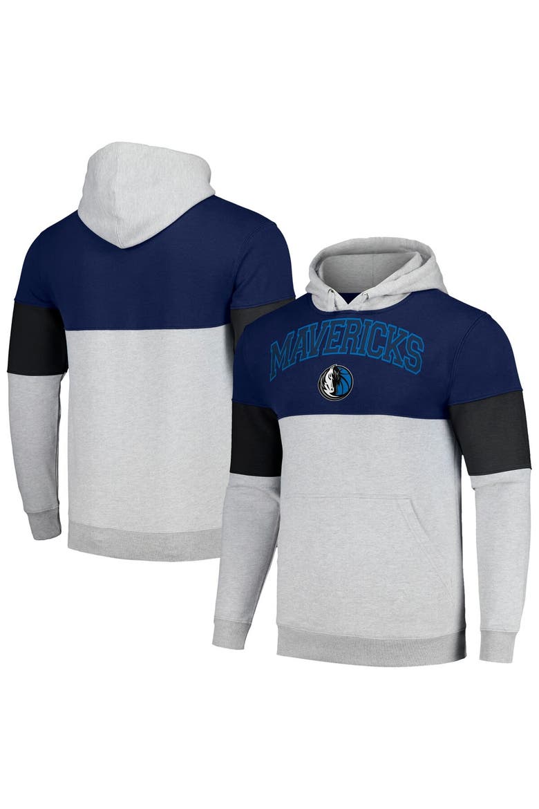 Men's Fanatics Branded Navy/Black Dallas Mavericks Big & Tall Pullover Hoodie, Alternate, color, Navy