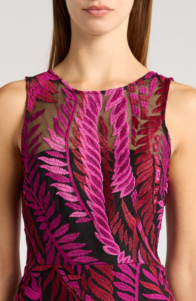 Sam Edelman Laurel Leaf Embroidered Midi Dress | Nordstrom
