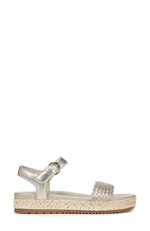 Naturalizer Neila Ankle Strap Platform Sandal In Champagne