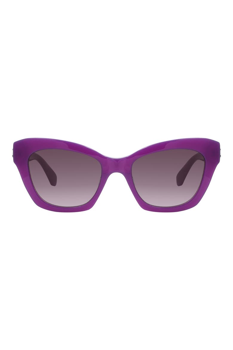 daina 51mm gradient cat eye sunglasses, Main, color, VIOLET/ PINK DS
