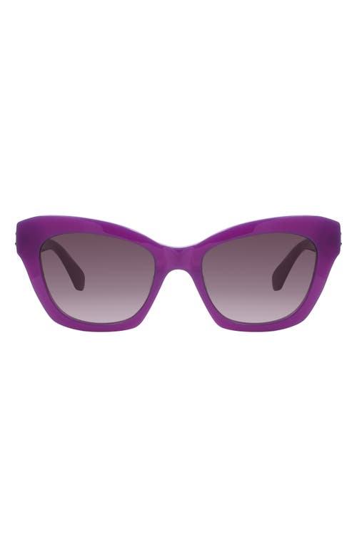 Shop Kate Spade New York Daina 51mm Gradient Cat Eye Sunglasses In Violet/pink Ds