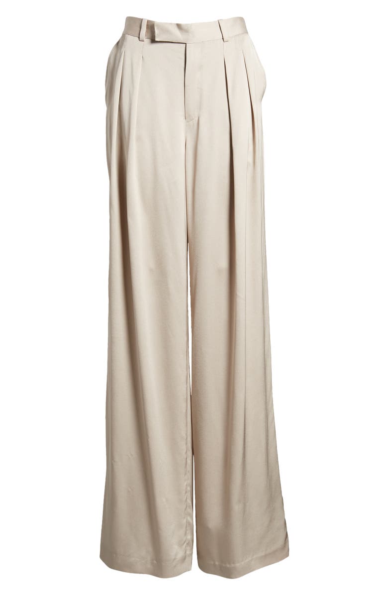 FRAME Pleated Wide Leg Trousers, Alternate, color,