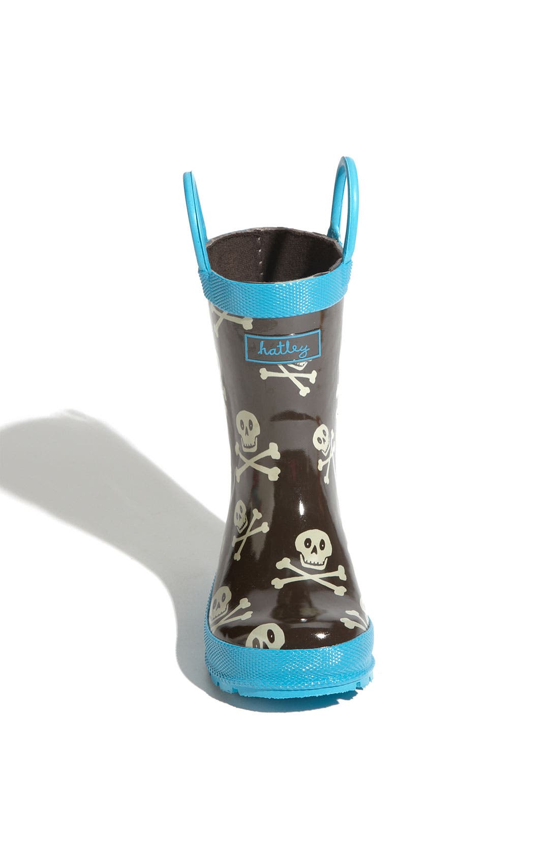 Hatley Skull Print Rain Boot, Alternate, color, 