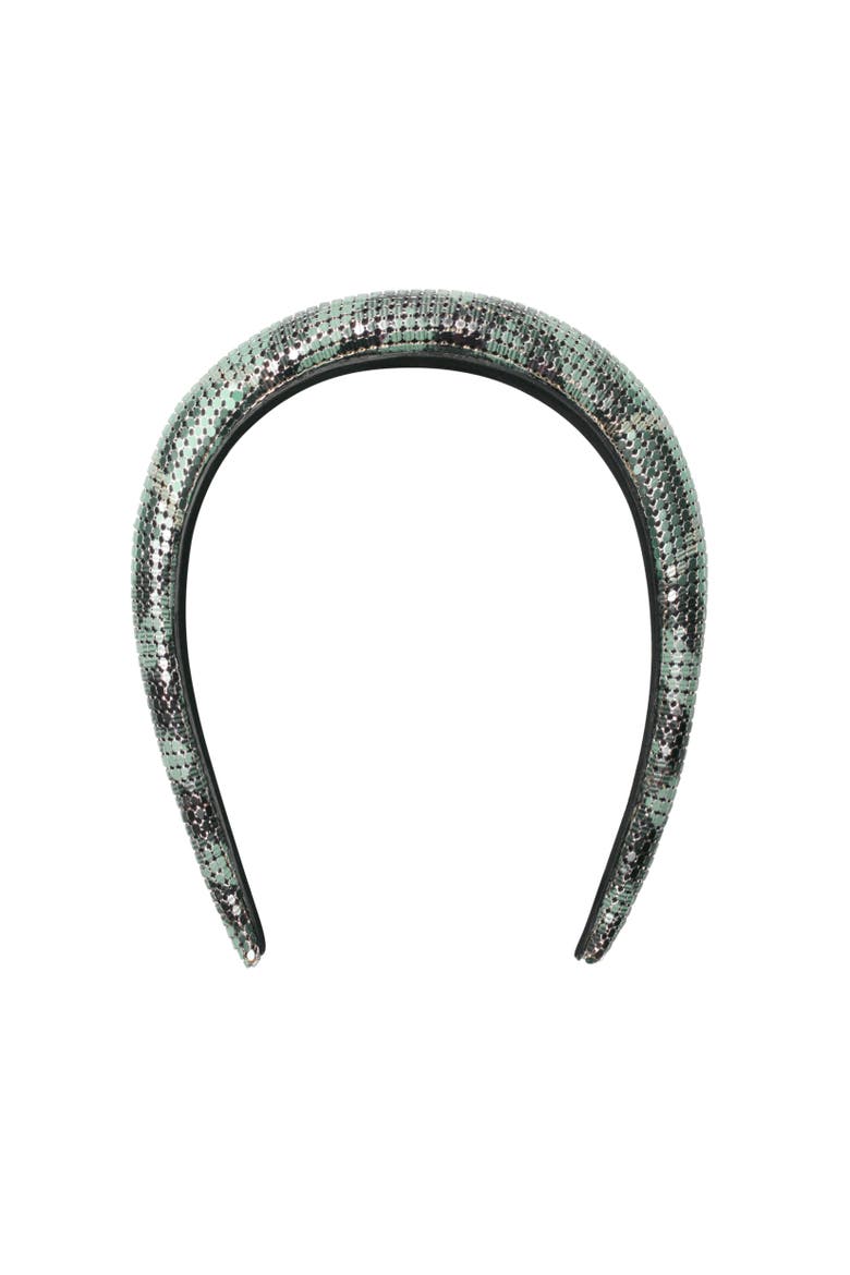 Check Mesh Headband, Alternate, color, Gulf blue