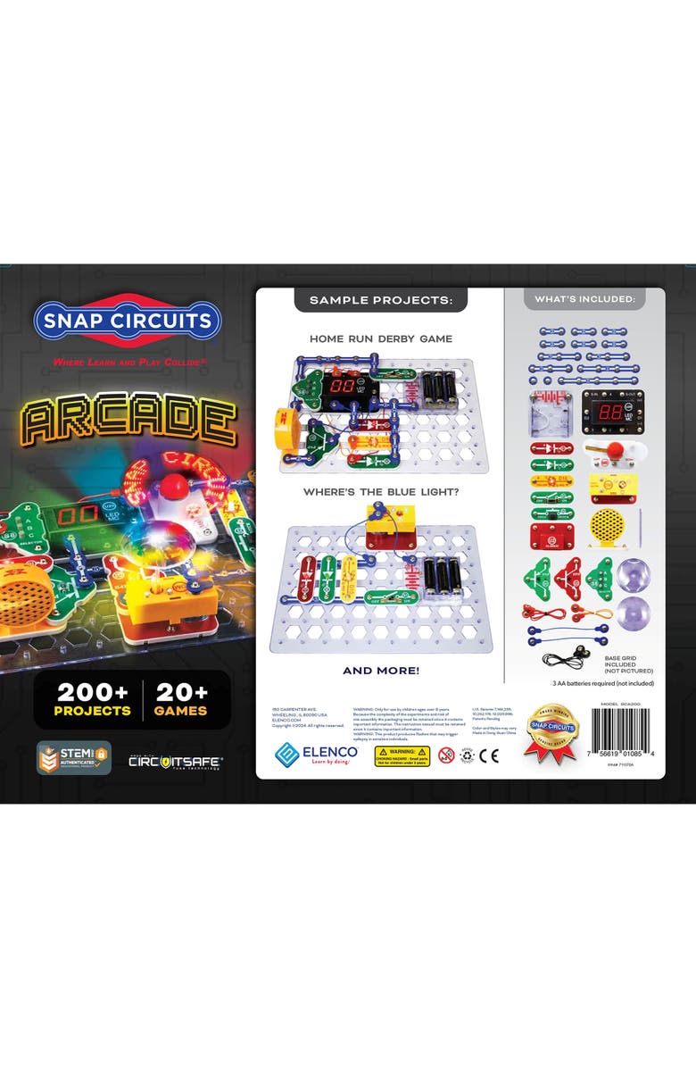 Snap Circuits Arcade Electronics Exploration Kit, Alternate, color, Multicolored
