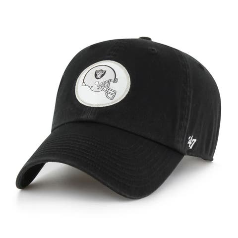 Men's '47  Black Las Vegas Raiders Hard Hat Clean Up Adjustable Hat