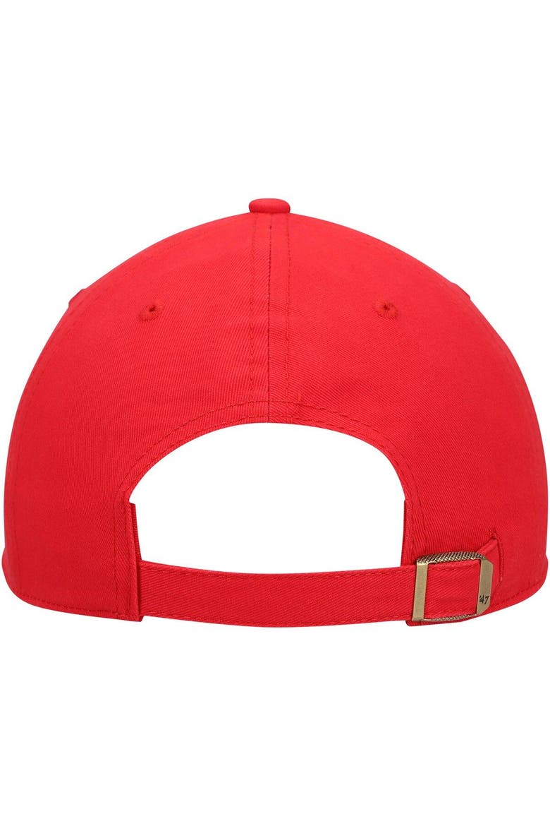 Women's '47 Red Buffalo Bills Miata Clean Up Legacy Adjustable Hat, Alternate, color, Red