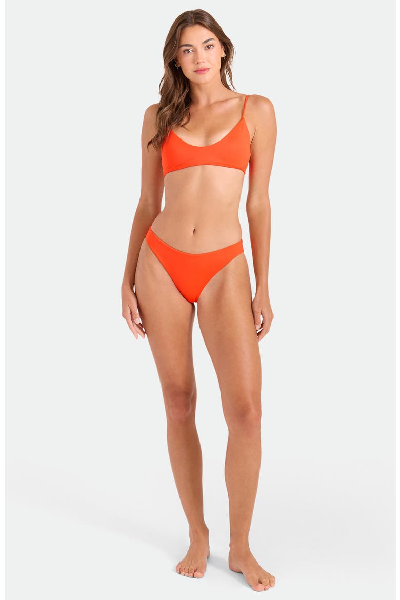 Simply Seamless Bralette Bikini Top, Alternate, color, PERSIMMON