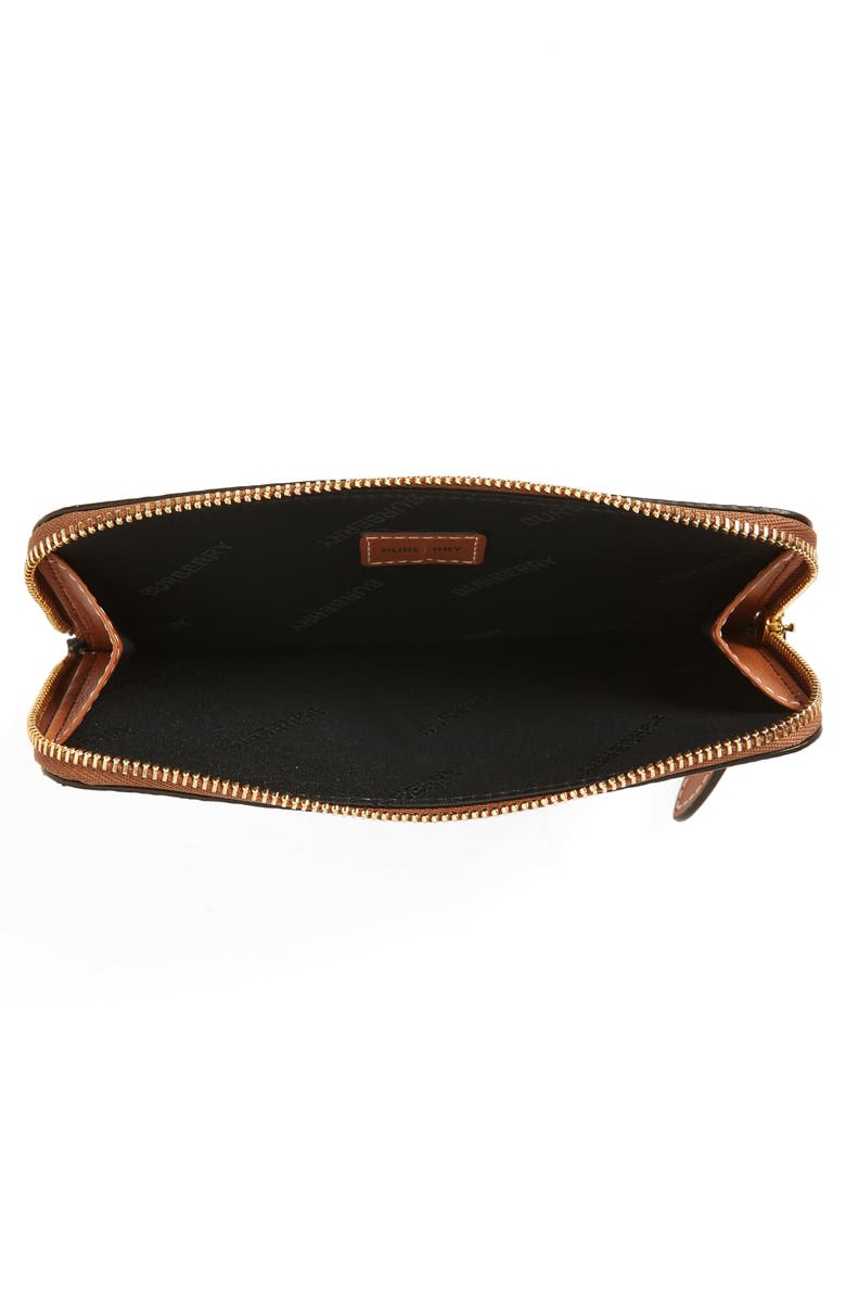 Burberry Somerset Vintage Check Coated Canvas & Leather Continental Wallet, Alternate, color,