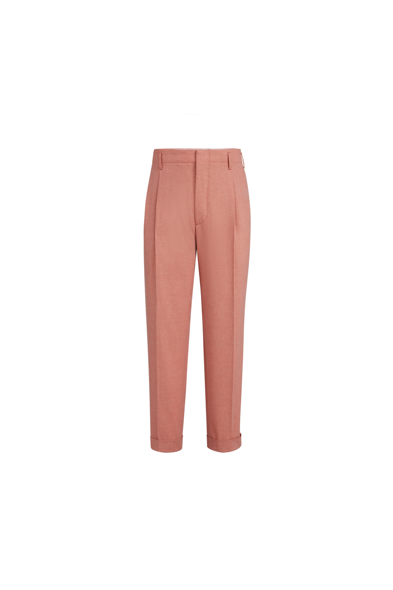 Double pleated trousers, Alternate, color, Apricot