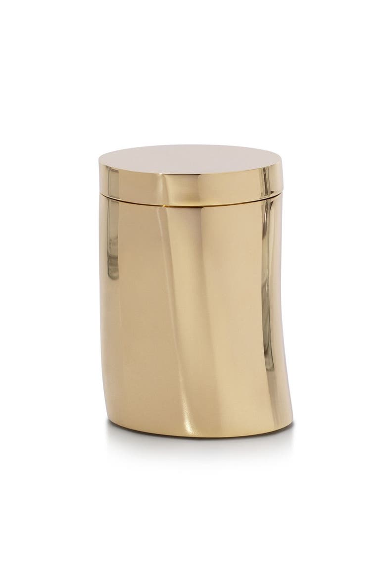 Horn Brass Canister, Main, color, GOLD