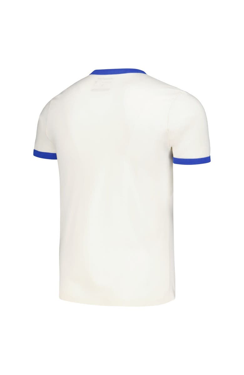 HOMEFIELD Men's Homefield Cream Kansas Jayhawks Mountains Ringer T-Shirt, Alternate, color, Cream