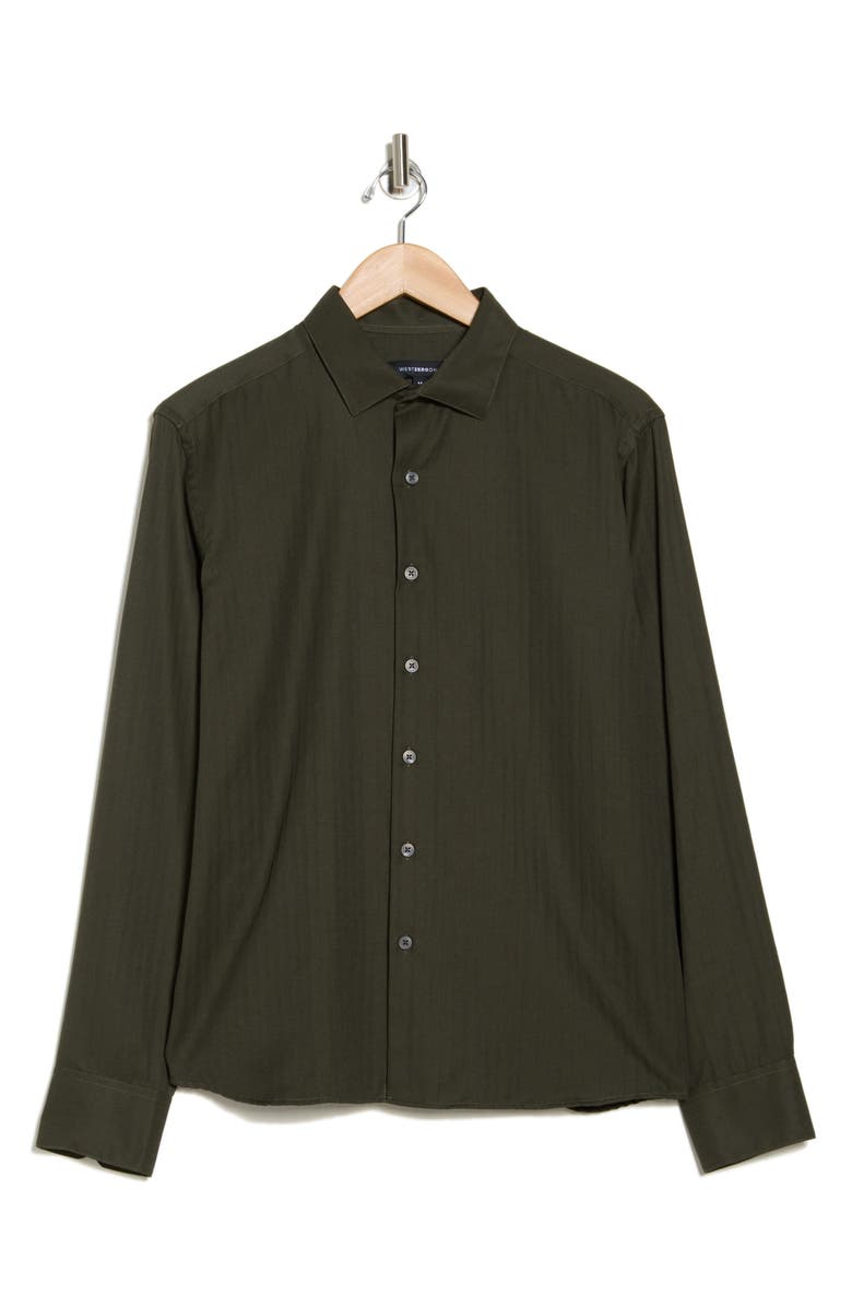 WESTZEROONE Baylor Button-Up Shirt, Alternate, color, Olive