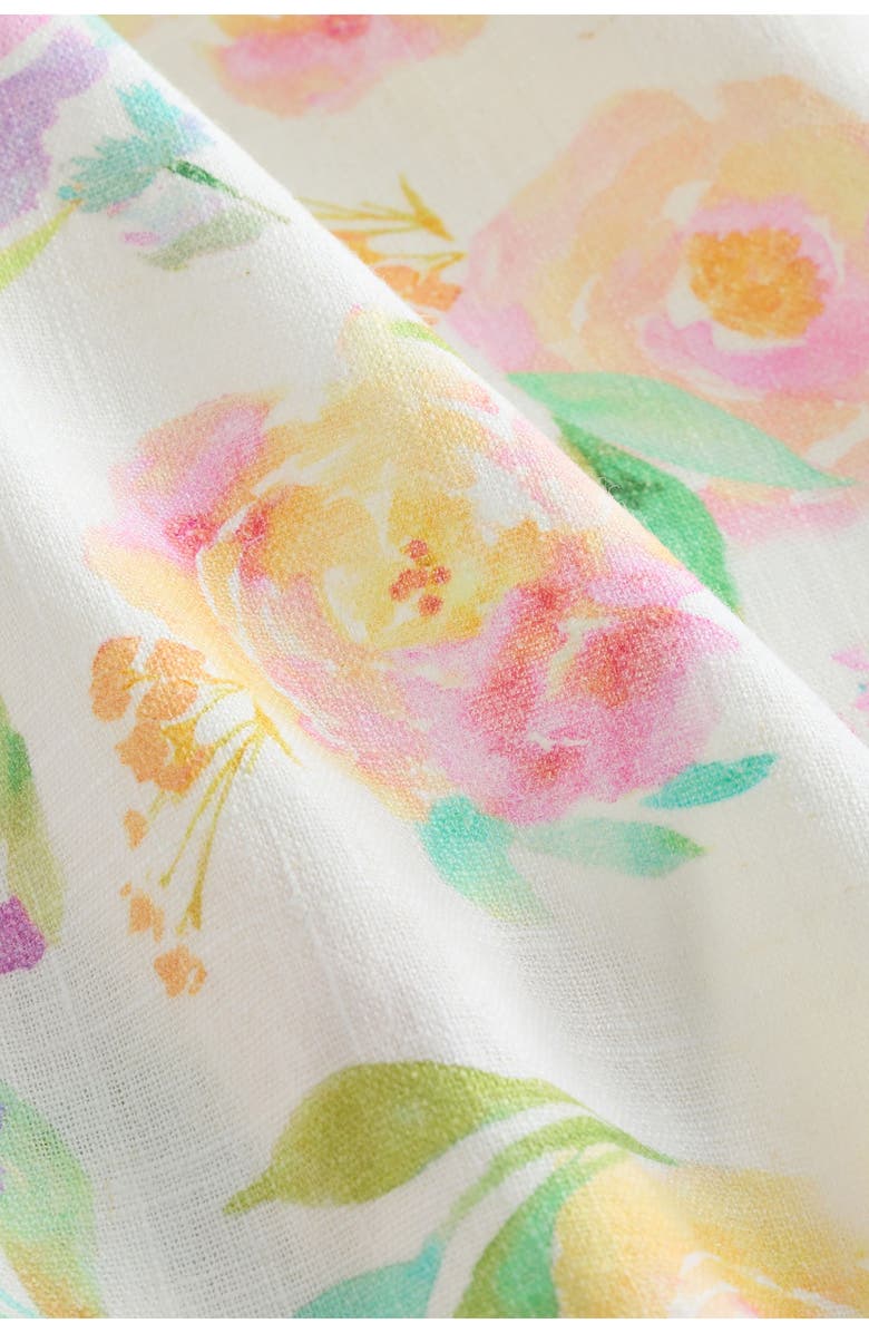 NEXT Kids' Floral Print Linen Blend Sundress, Alternate, color, Pink